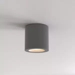 Image of Kos Round Surface Mounted Downlight Textured Grey IP65, GU10