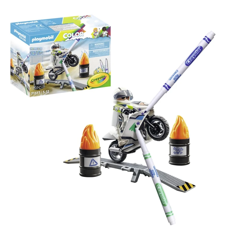 Image of PLAYMOBIL Playmobil Color Motorcycle 71377 71377