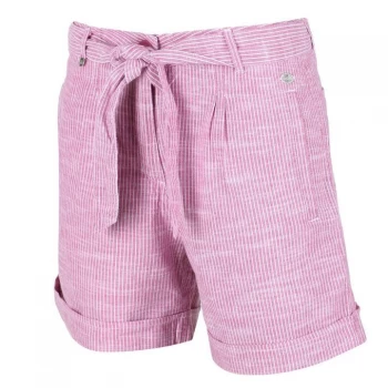 Image of Regatta Samora Organic Cotton Shorts - VioletStripe