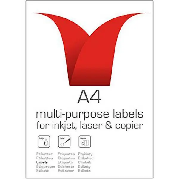 Image of Value Printable Multipurpose Labels 63.5mm x 38.1mm - White (2100 Labels)