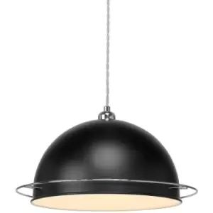 Image of Bauhaus Metal Pendant Black / Chrome