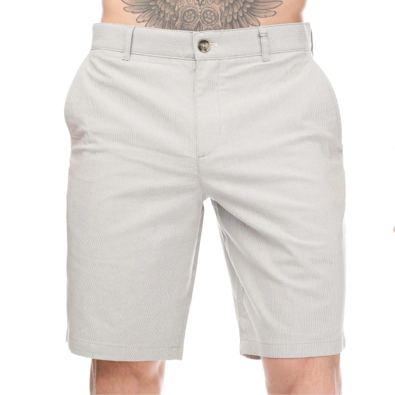 Image of Ted Baker Tura Regular Fit Dogtooth Shorts - Grey Grey 30