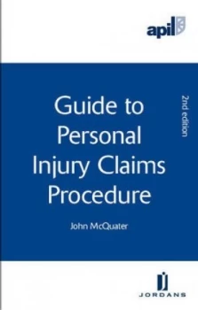 Image of APIL guide to personal injury claims procedure by John McQuater