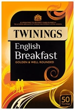 image of Twinings English Breakfast Tea Envelopes (PK50)