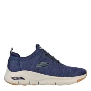 Image of Skechers Arch Fit Mesh Slip-On W Stretch La - Blue