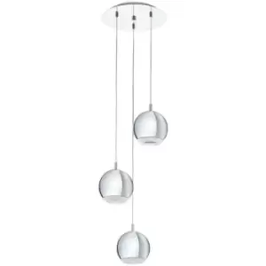 image of Netlighting Conessa 3 Light Cluster Pendant Chrome, GU10