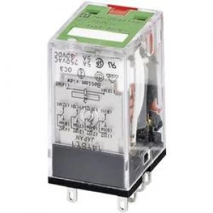 image of Phoenix Contact 2834135 REL IRL 120AC4X21 AU Plug In Industrial Relay 4 changeover contacts 120 V AC