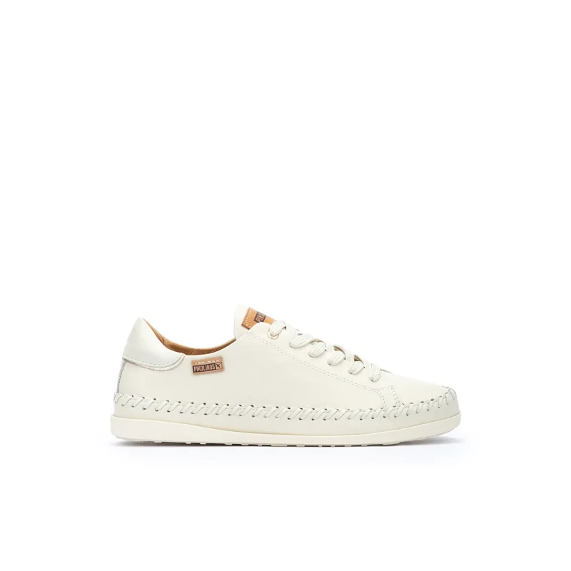 Image of Pikolinos Soller W8B-6531 Leather Womens Comfort Trainers - Nata - Size:UK 4-4.5