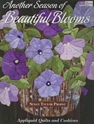 Image of another season of beautiful blooms appliqud quilts and cushions
