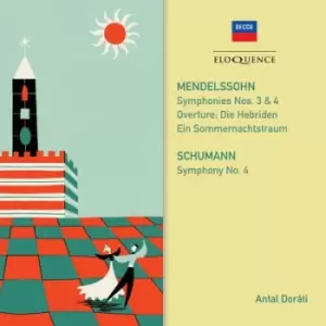 Image of Mendelssohn Symphonies Nos 3 & 4/ by Felix Mendelssohn CD Album
