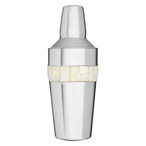 Image of Premier Housewares Mother of Pearl Cocktail Shaker - Stainless Steel