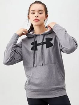 Image of Urban Armor Gear Synthetic Fleece Chenille Logo Hoodie - Grey, Size XS, Women