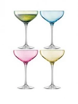 image of Lsa International Polka Champagne Saucers Set Of 4