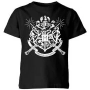 Image of Harry Potter Hogwarts House Crest Kids T-Shirt - Black - 11-12 Years