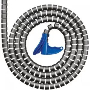 Image of HellermannTyton 161-64205 HWPP-16MM-PP-GY-K1 Helawrap Hose Grey 15...