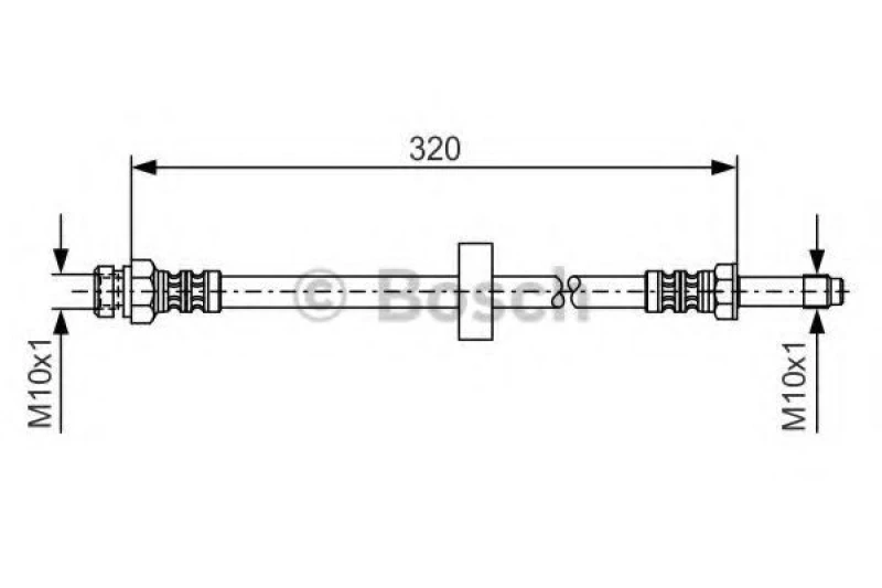 Image of Brake hose Bosch 1 987 476 317
