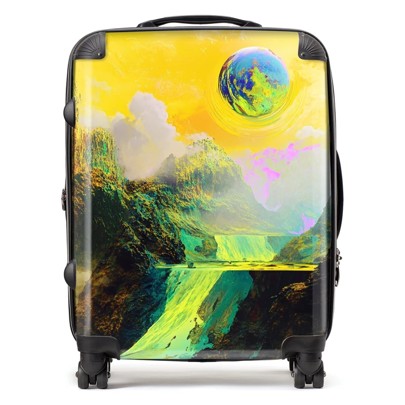 Image of Designer Luggage Elena Sable: 00035 Suitcase Size: Large Multicolor Unisex Large