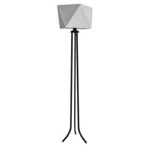 image of Adamant Tripod Floor Lamp Grey, Black 40cm