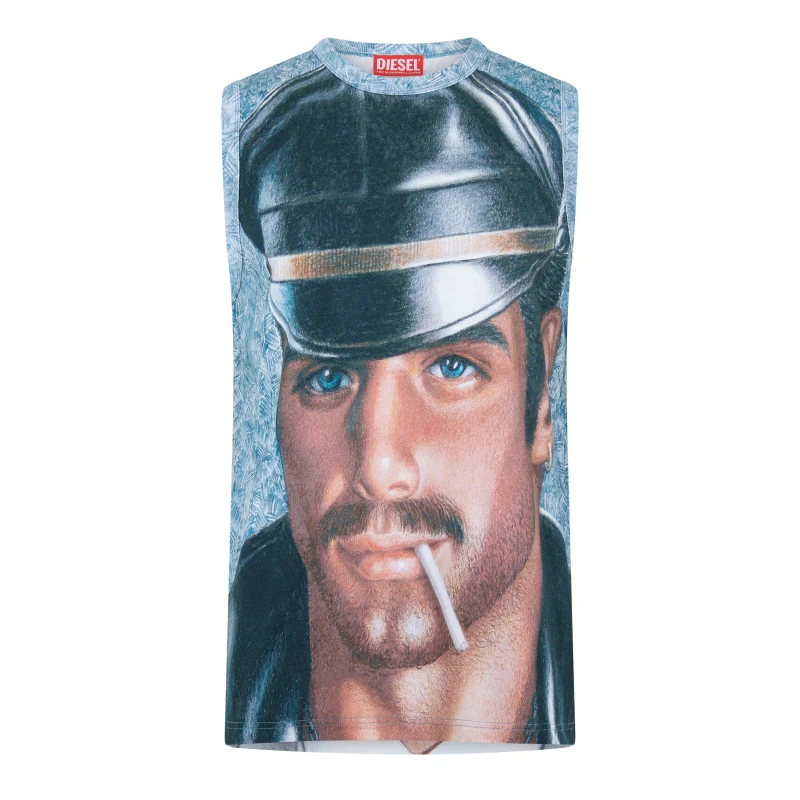 Image of Diesel Unisex Adults Bisco Lngr Mag T-Shirt Black unisex XS