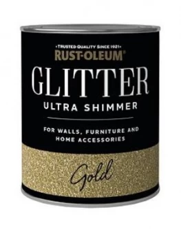 Image of Rust-Oleum Glitter Ultra Shimmer Gold 250Ml