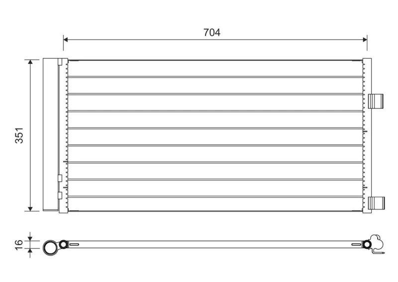 Image of Air conditioning condenser VALEO 814378