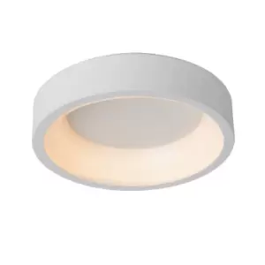 Image of Talowe LED Modern Flush Ceiling Light - Ø30cm - LED Dim. - 1x20W 3000K - White