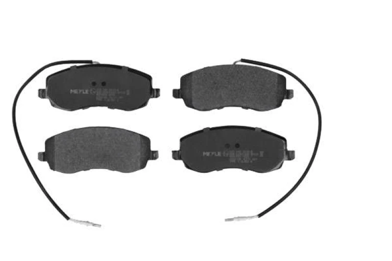 Image of MEYLE 025 248 3919/W Brake pad set Front Axle, incl. wear warning contact, Original Quality, with anti-squeak plate Brake Pad Set,disc brake (402)