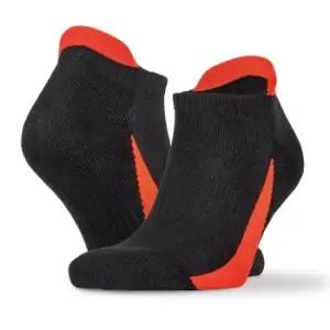 Image of Spiro Unisex Adults Sports Trainer Socks (Pack Of 3) (4/7 UK) (Black)