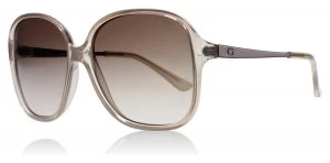 image of Guess GU7462 Sunglasses Pink Transparent 57F 58mm