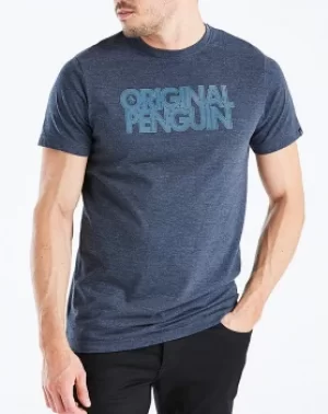 Image of Original Penguin Spliced Logo Tee Long