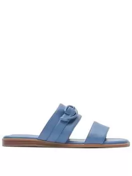 image of Rockport Yara Buckle Slide Bluestone Synthetic - Blue Size 3, Women