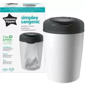 image of Tommee Tippee Simplee White nappy bin 1 pc