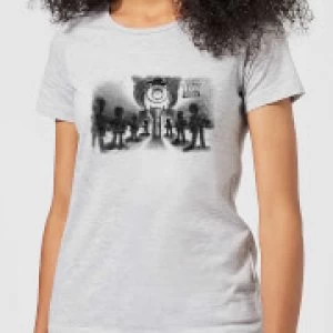 Image of Toy Story Evil Dr Pork Chop Speech Womens T-Shirt - Grey - 3XL
