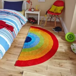Image of Think Kids 6083 Rainbow 70cm x 140cm Half Moon - Multicoloured