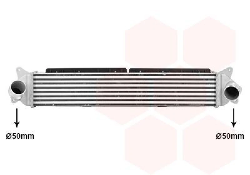 Image of VAN WEZEL Intercooler VAN WEZEL 83014706