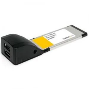 image of StarTech.com 2 Port ExpressCard Laptop USB 2.0 Adapter Card