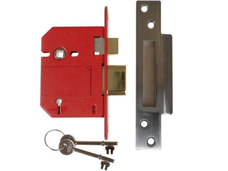 Image of Union Y2200S-Sc-3.0 Strongbolt 2200S Bs 5 Lever Mortice Sashlock Satin Chrome 81mm Visi Unny2200Sc30