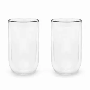 image of Bredemeijer Set Of 2 Double Wall Glass Tumbler For Coffee Or Tea, Large 400Ml