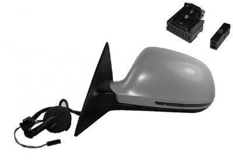 Image of VAN WEZEL 0341807 Wing mirror * HAGUS * Left, with memory, primed Outside Mirror (50)