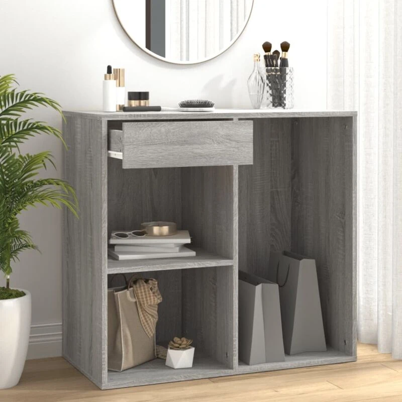 Image of Vidaxl Cosmetic Cabinet Grey Sonoma 80X40X75cm Engineered Wood, Grey 820503