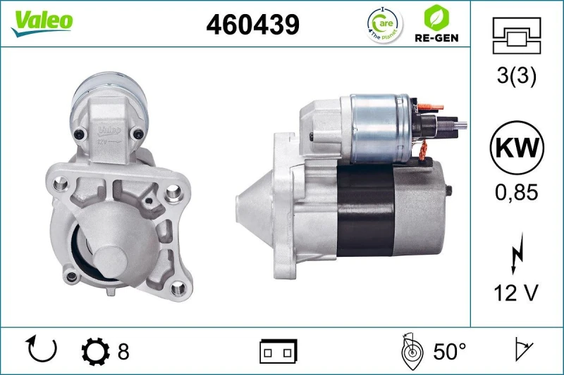 Image of Starter motor VALEO 460439