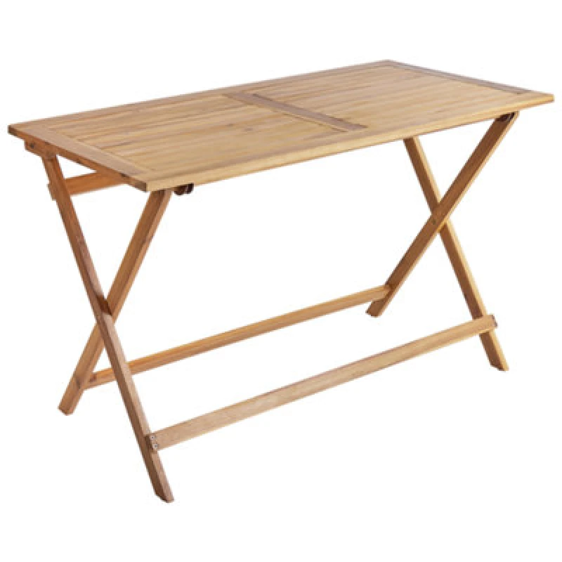 Image of Beliani Garden Dining Table Prossedi 120 Cm 60 Cm Acacia Wood Brown