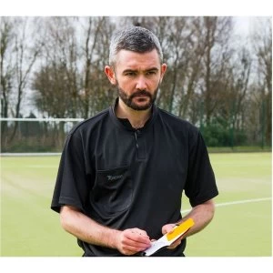 Image of Precision Referees Short Sleeve Shirt Black/White 38-40"