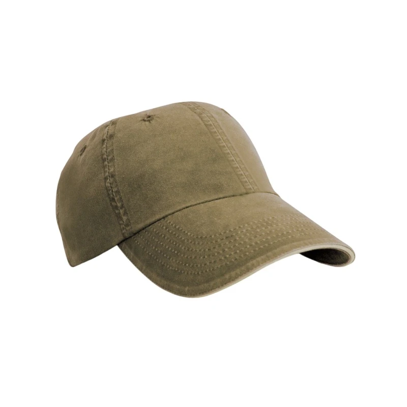 Image of Result Result Men Washed Baseball Cap in Olive Olive One Size Male 5063470448913