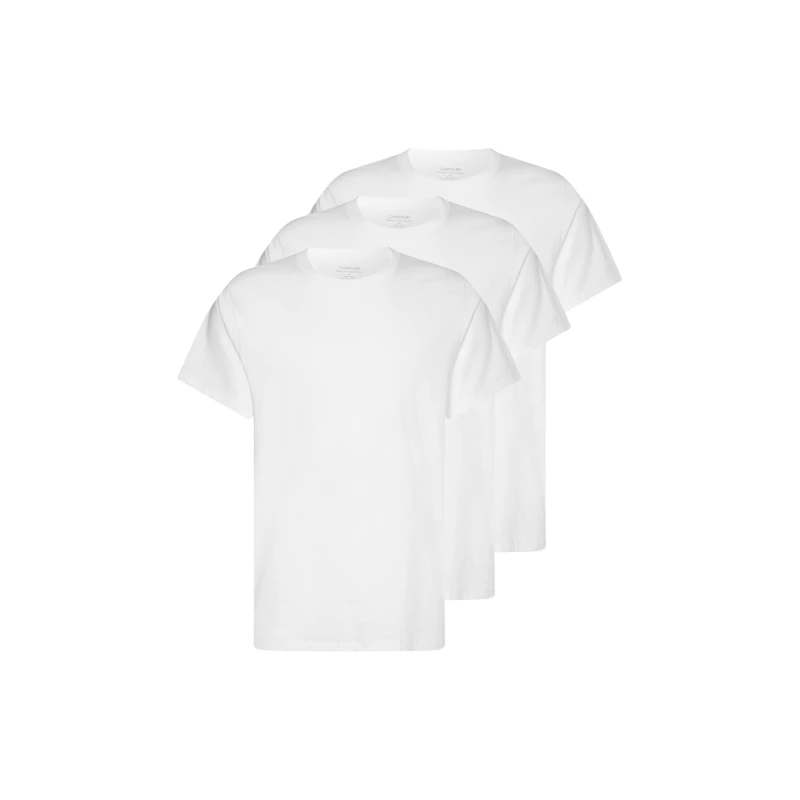 Image of Calvin Klein 3 Pack Lounge Classic Crew T-Shirts White S