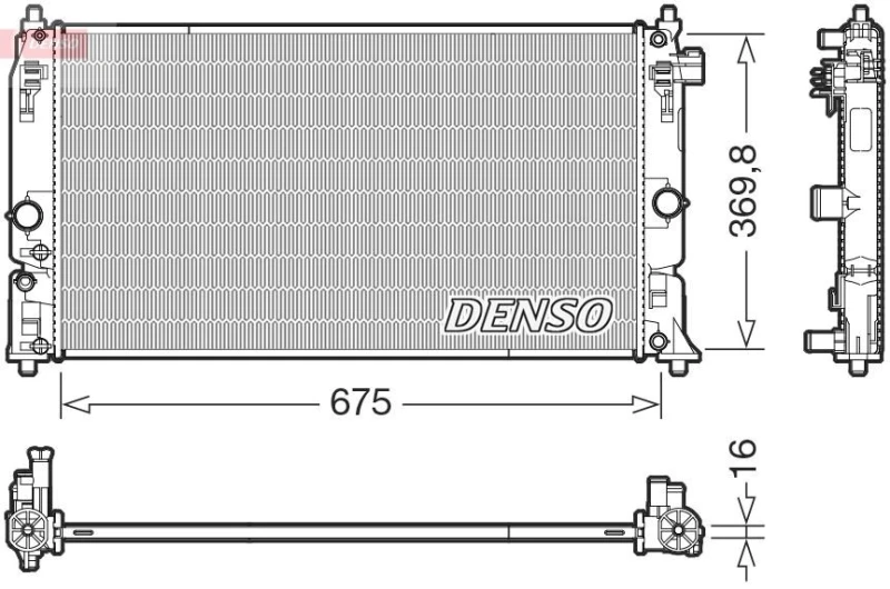 Image of DENSO Engine radiator DENSO DRM50150