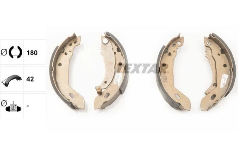 Image of Brake Shoe Set TEXTAR 91031800