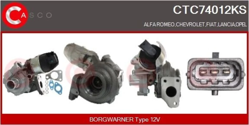 Image of CASCO Turbocharger CASCO CTC74012KS