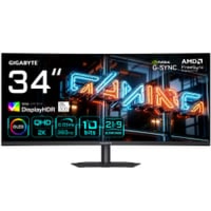 Image of Gigabyte 34 VA MONITOR SPK CUR MO34WQC36