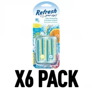 Image of Citrus Sparkle & Summer Splash (Pack Of 6) Refresh Vent Stick
